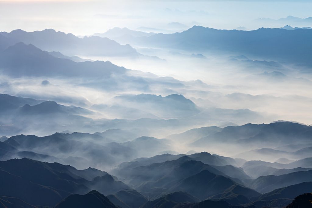 nubes en montaña